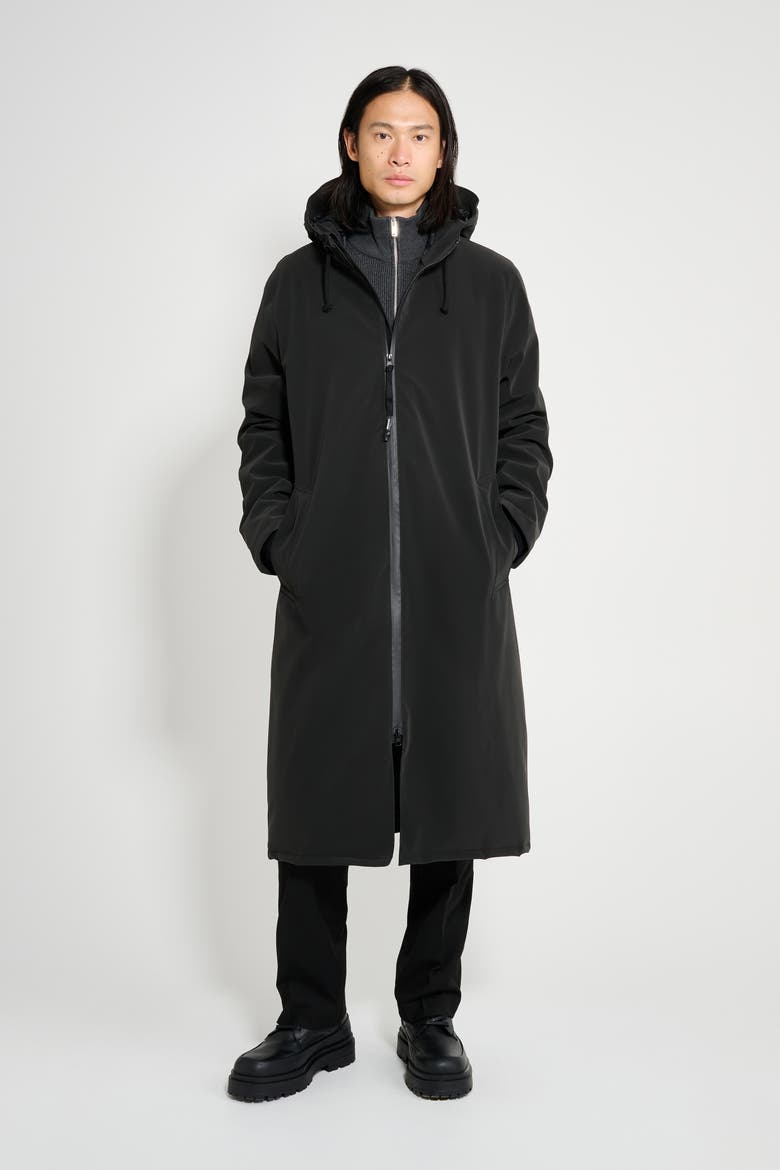 Stockholm Long Matte Winter Coat, Main, color, Black
