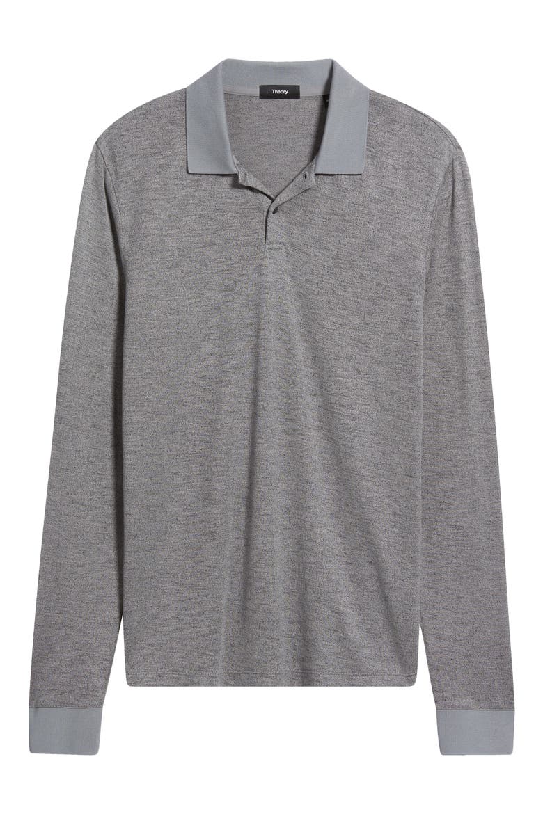 Goris Activate Long Sleeve Polo, Alternate, color, CARBON MELANGE