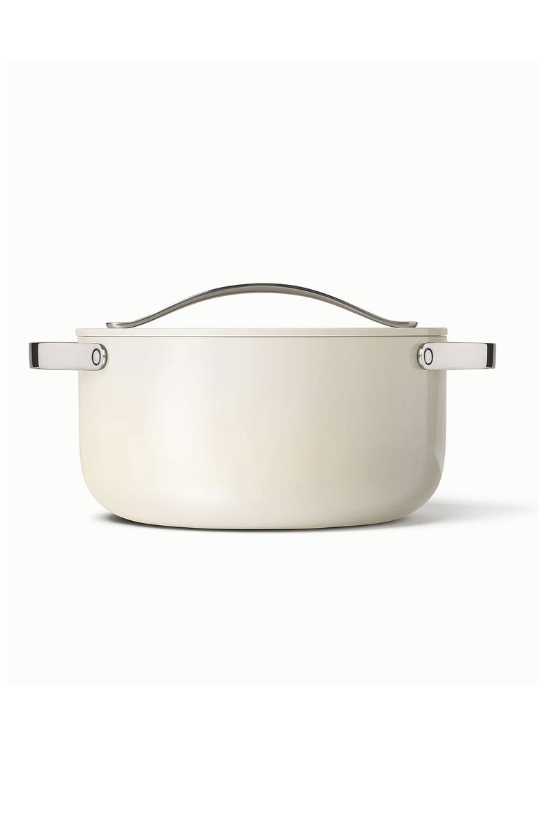 6.5 Quart Dutch Oven With Lid, Alternate, color, CREAM