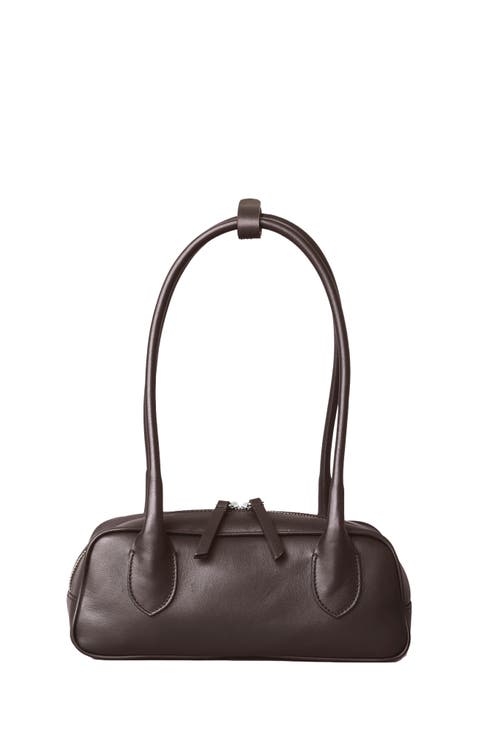 Mini La Strada Leather East West Bag