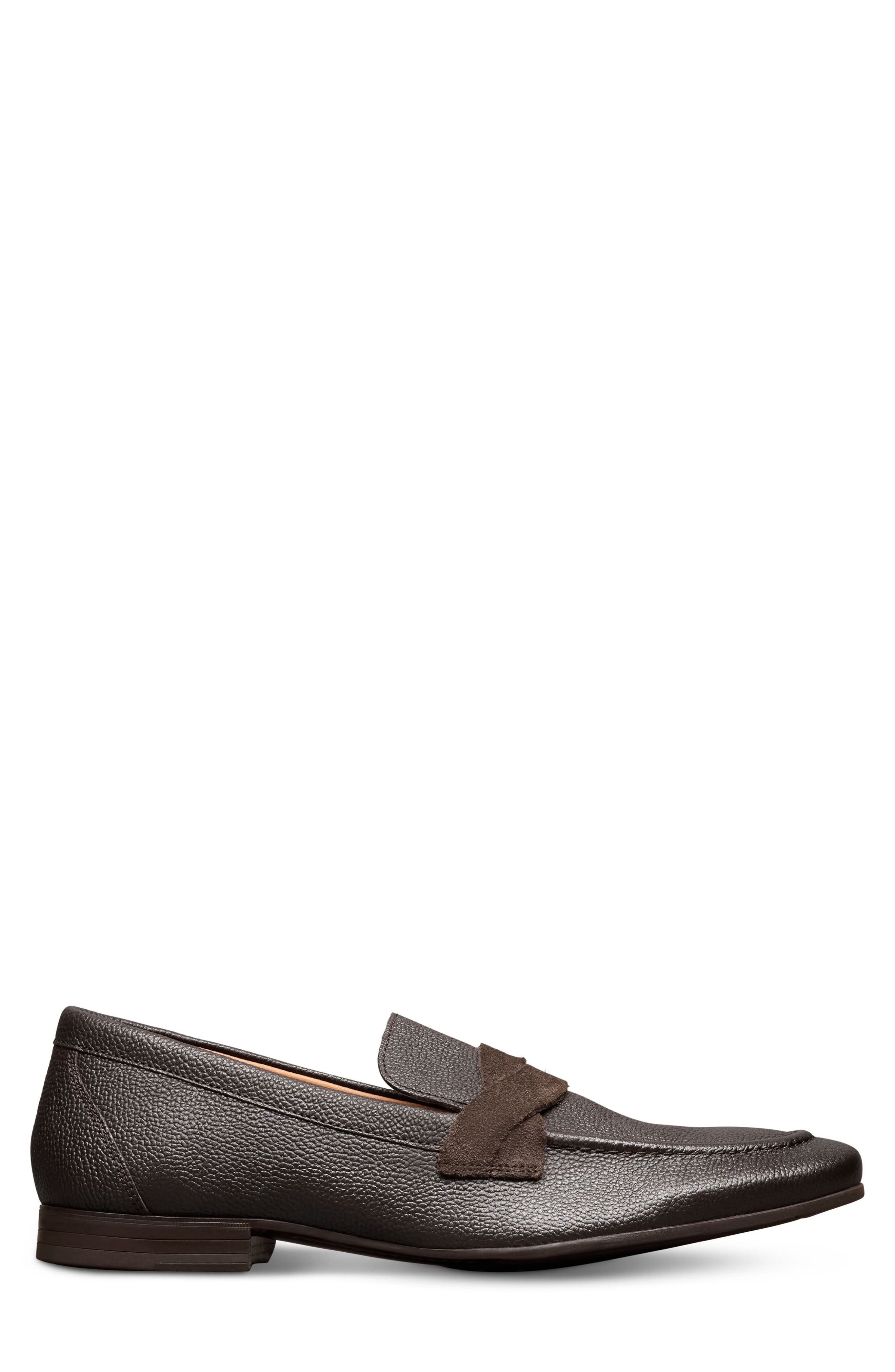 Allen Edmonds Lawrence Apron Toe Loafer, Alternate, color, Dark Brown
