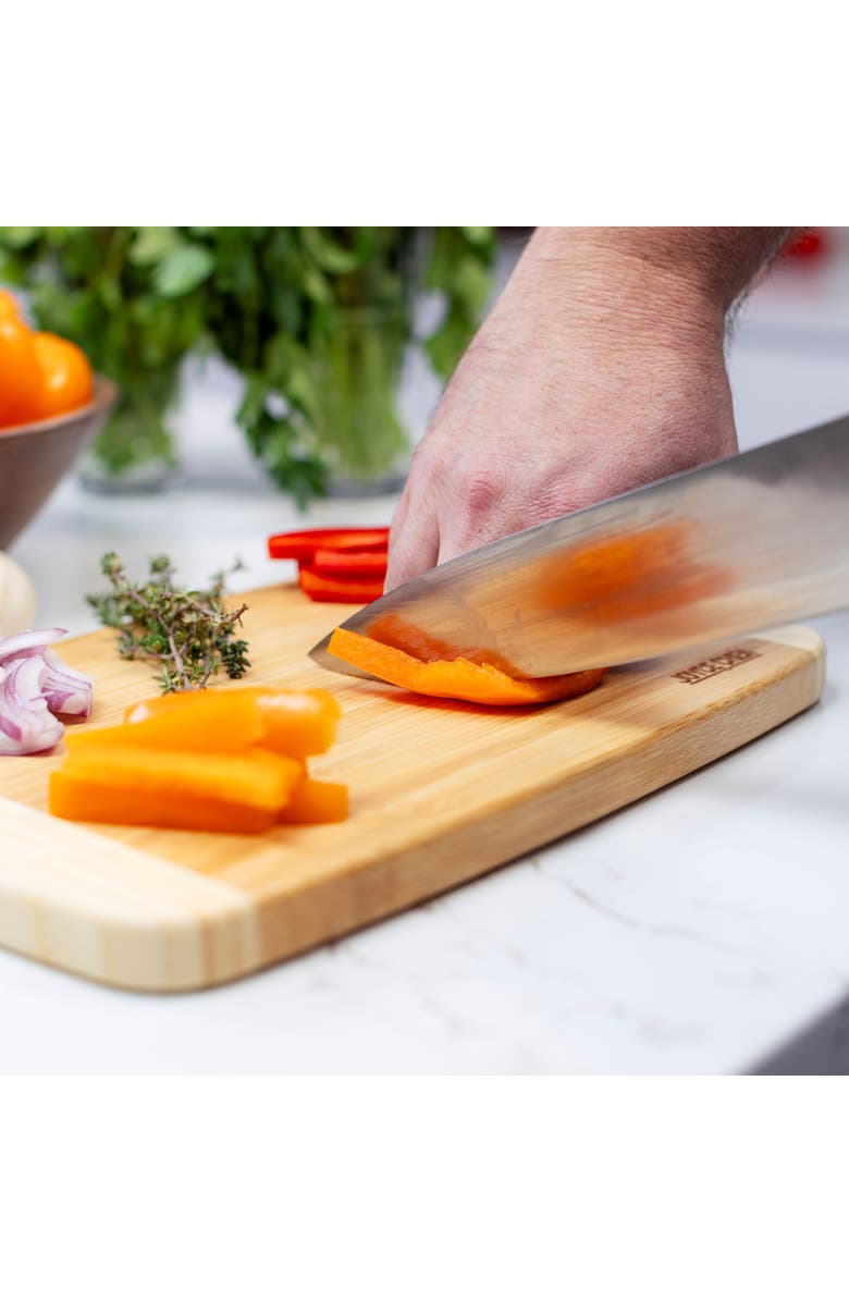 JOYCE CHEN Extra Large Burnished Cutting Board, 12x18-Inch, Alternate, color, Bamboo