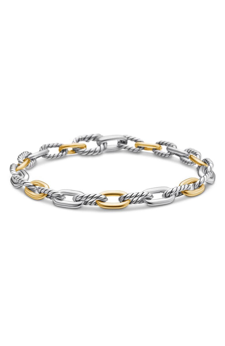 David Yurman Madison<sup>®</sup> Chain Bracelet in Sterling Silver with 18K Yellow Gold, 5.5mm, Main, color, Sterling Silver Yellow Gold