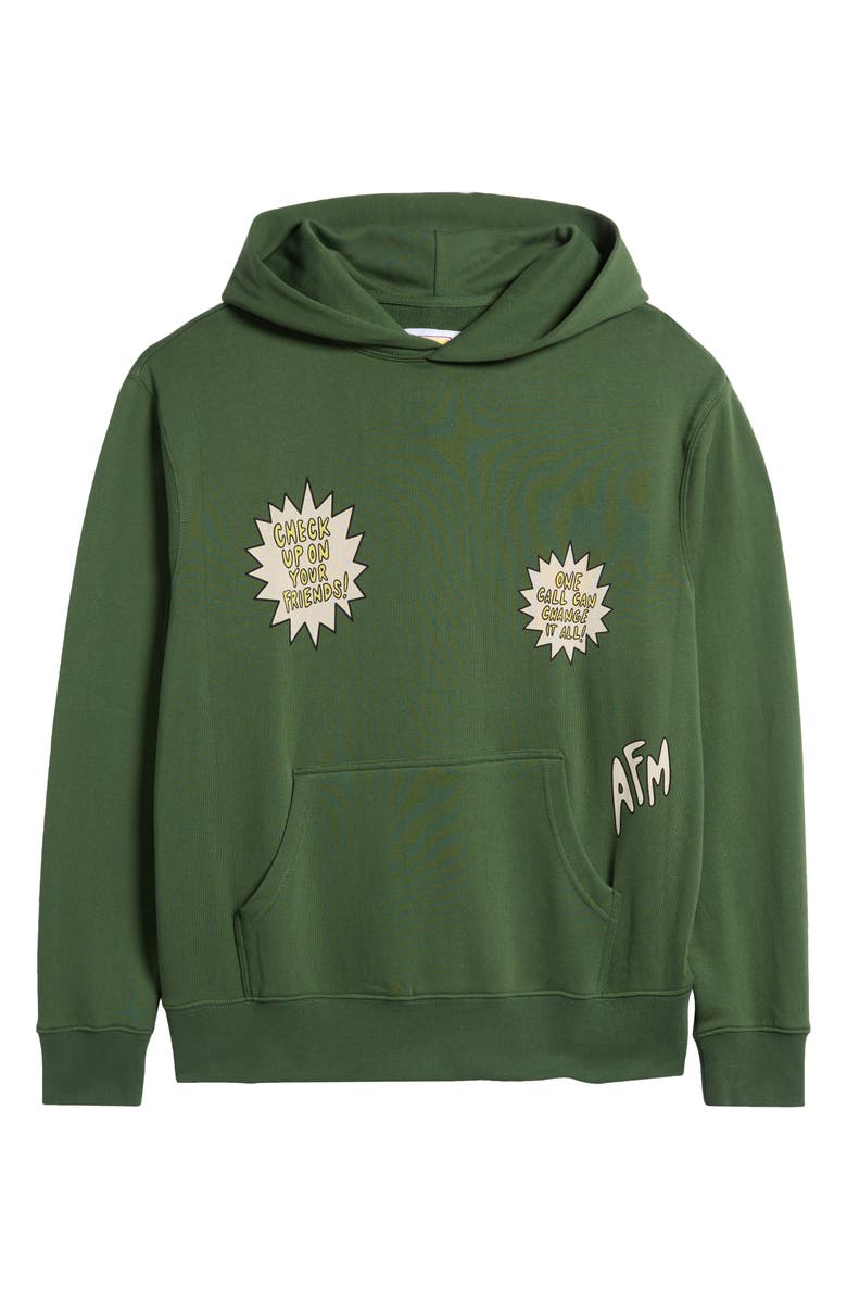 Action Figure Miles Call a Friend Graphic Hoodie, Main, color, 