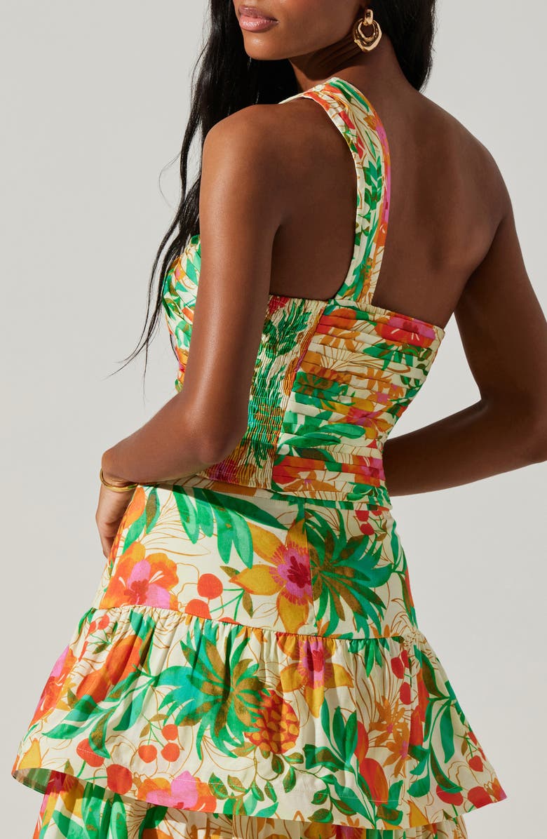 ASTR the Label Daya Floral Print Asymmetric Top, Alternate, color,