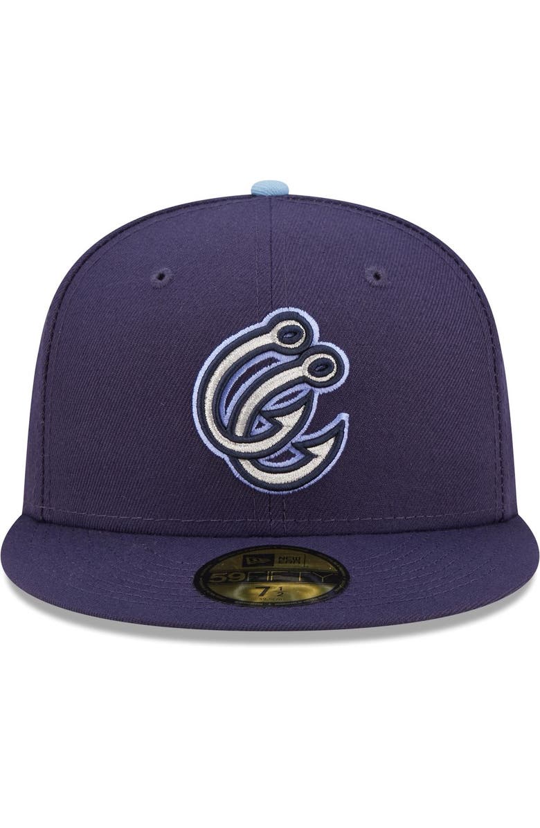 New Era Men's New Era Navy Corpus Christi Hooks Authentic Collection 59FIFTY Fitted Hat, Alternate, color, 
