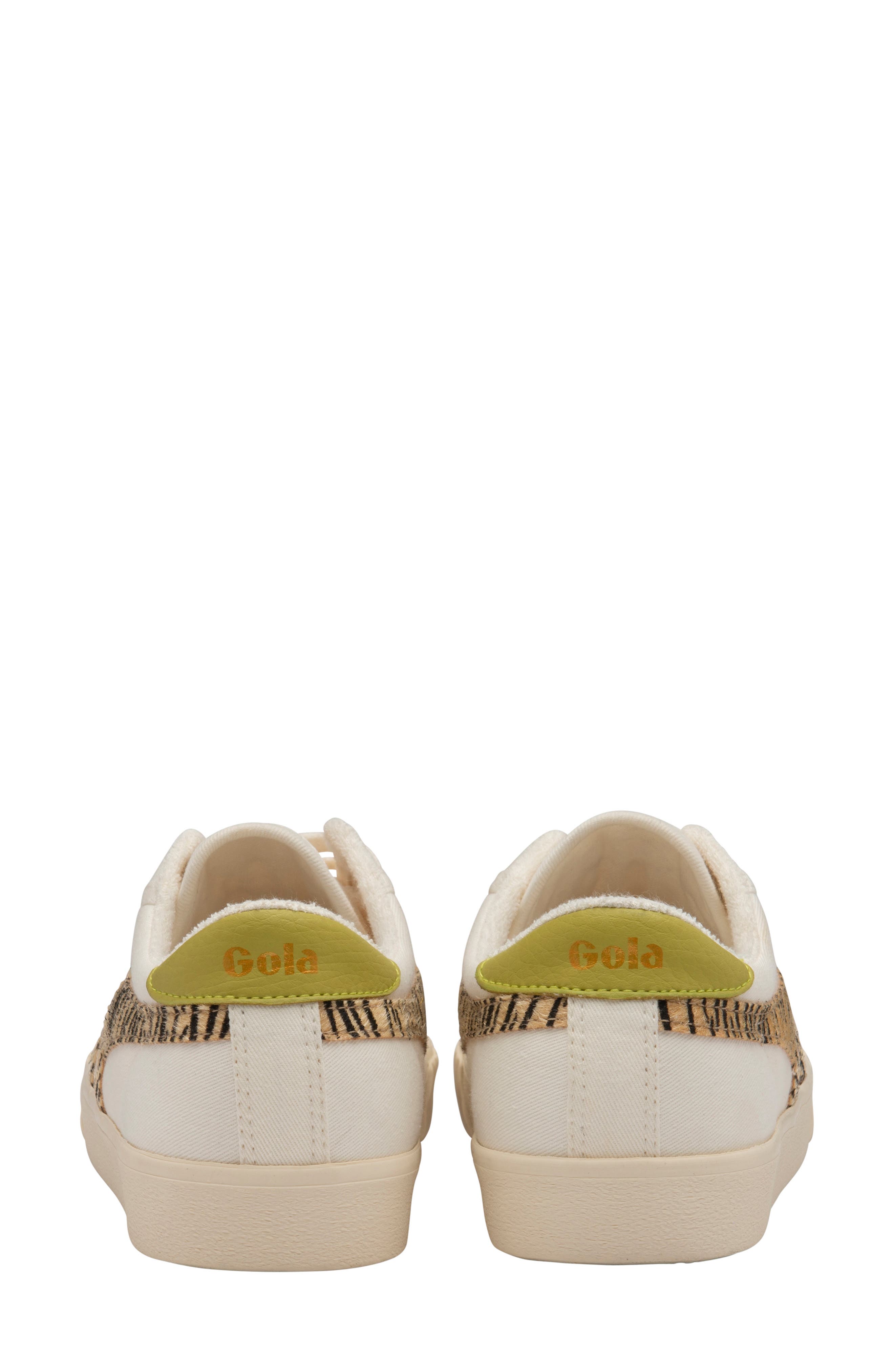 Gola Tennis Mark Cox Safari Sneaker, Alternate, color, Offwhite/ Zebra/ Citron