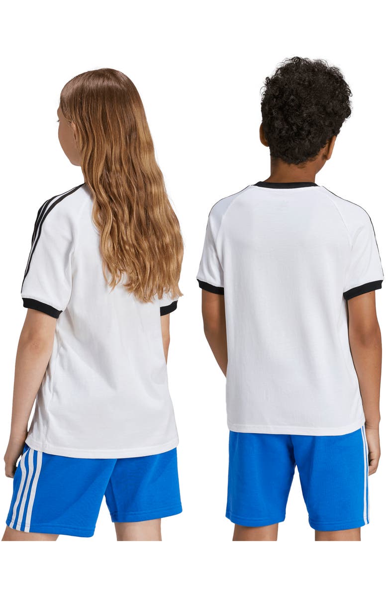 adidas Kids' 3-Stripes T-Shirt, Alternate, color, White