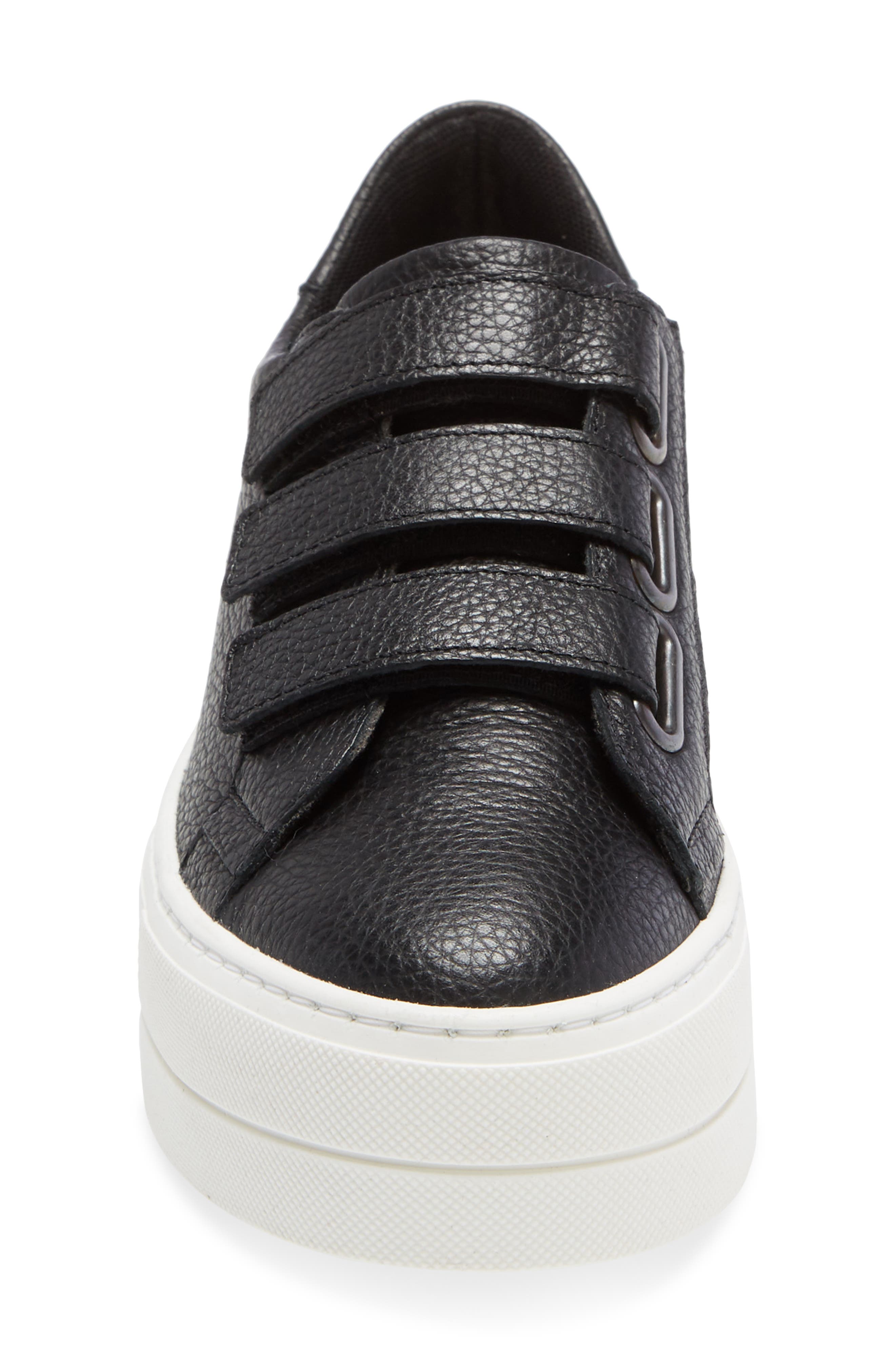 Magnus Platform Sneaker, Alternate, color, BLACK LEATHER