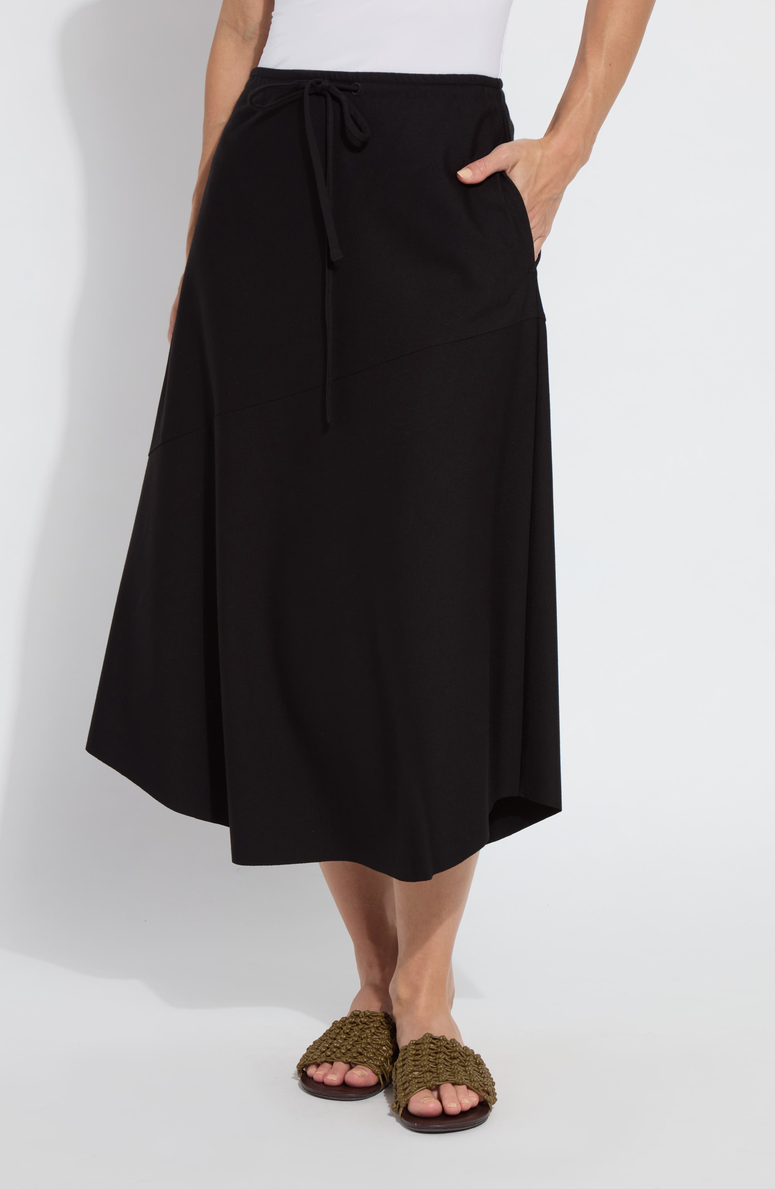 Lysse Nora Drawstring Midi Skirt