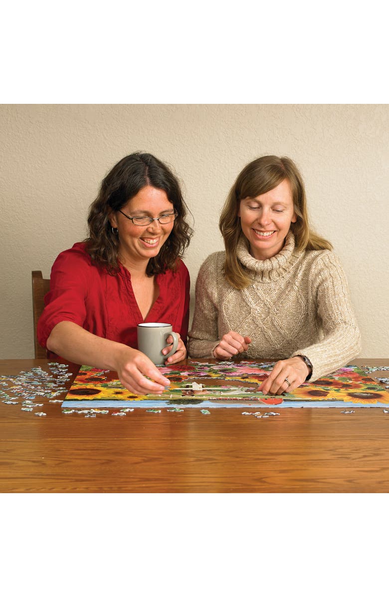 Cobble Hill Sunflower Farm 1000 Piece Puzzle, Alternate, color, Multicolored