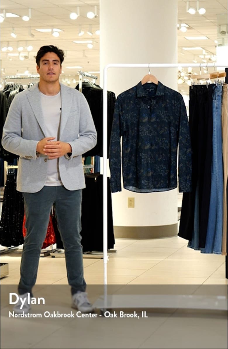 Felston Floral Print Button-Up Shirt, sales video thumbnail