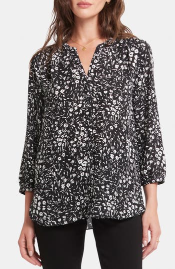 Nydj Pintuck Blouse In Daniela Ditsy