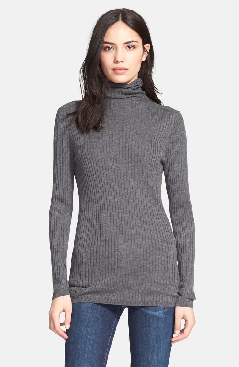 Vince Skinny Rib Turtleneck, Main, color, 