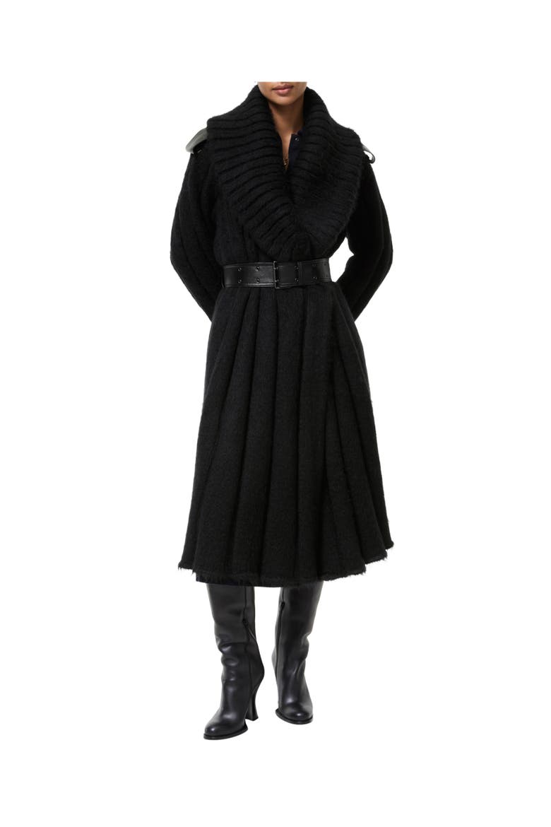 Wool Mohair Silk Coat, Alternate, color, Black