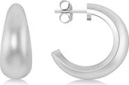 ALLUREZ J Hoops Tusk Earrings 14K