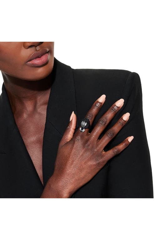 Kurt Geiger London Pavé Eagle's Head Crystal Cocktail Ring