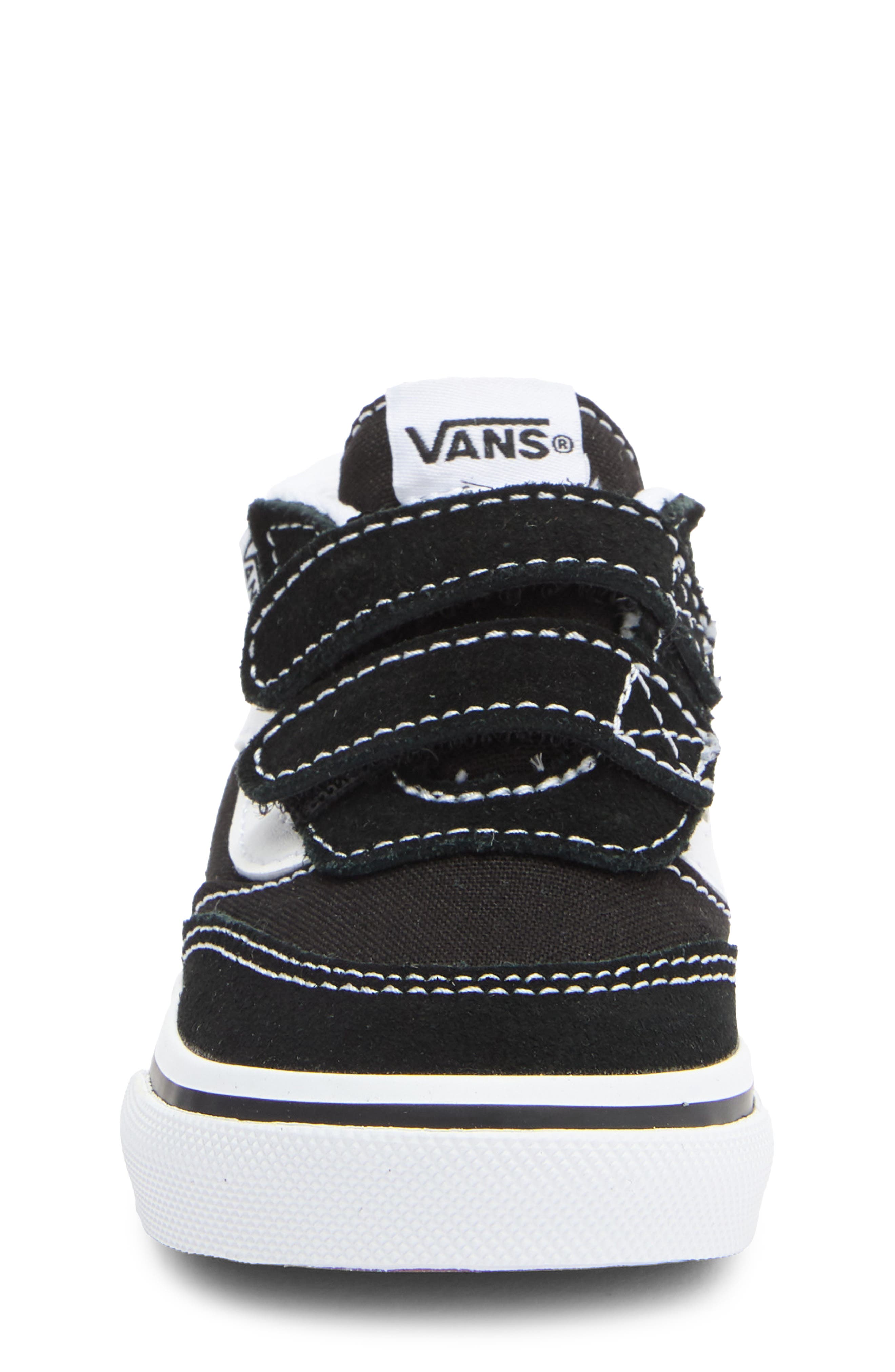 Vans Brooklyn Mid Top Sneaker, Alternate, color, Suede/Canvas Black/White