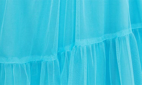 Peek Aren't You Curious Kids' Organza Dress With Denim Jacket In Teal