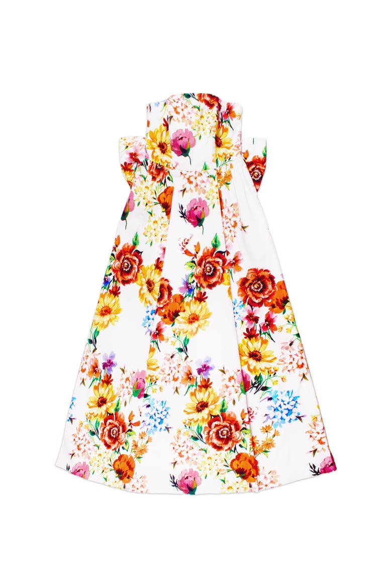Annie Floral Bow Detail Dress, Alternate, color, Muliti
