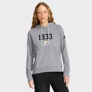 Nike Women's Nike Gray Pittsburgh Steelers 1933 Sideline Standard Issue Dri-FIT Hoodie