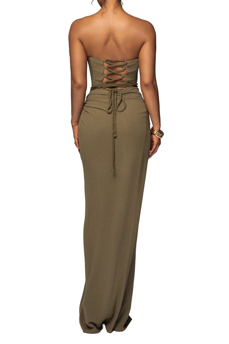 Destination Linen Skirt Set, Alternate, color, Olive