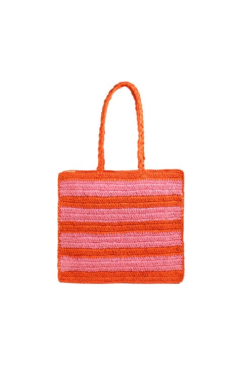 Delhi 100% Raffia Shoulder Bag 17X14 In