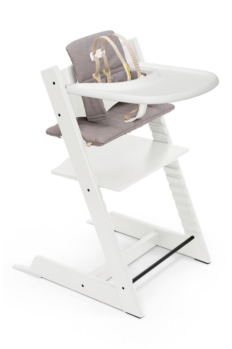 Tripp Trapp® Highchair, Baby Set, Cushion & Tray Set (Nordstrom Exclusive), Main, color, WHITE