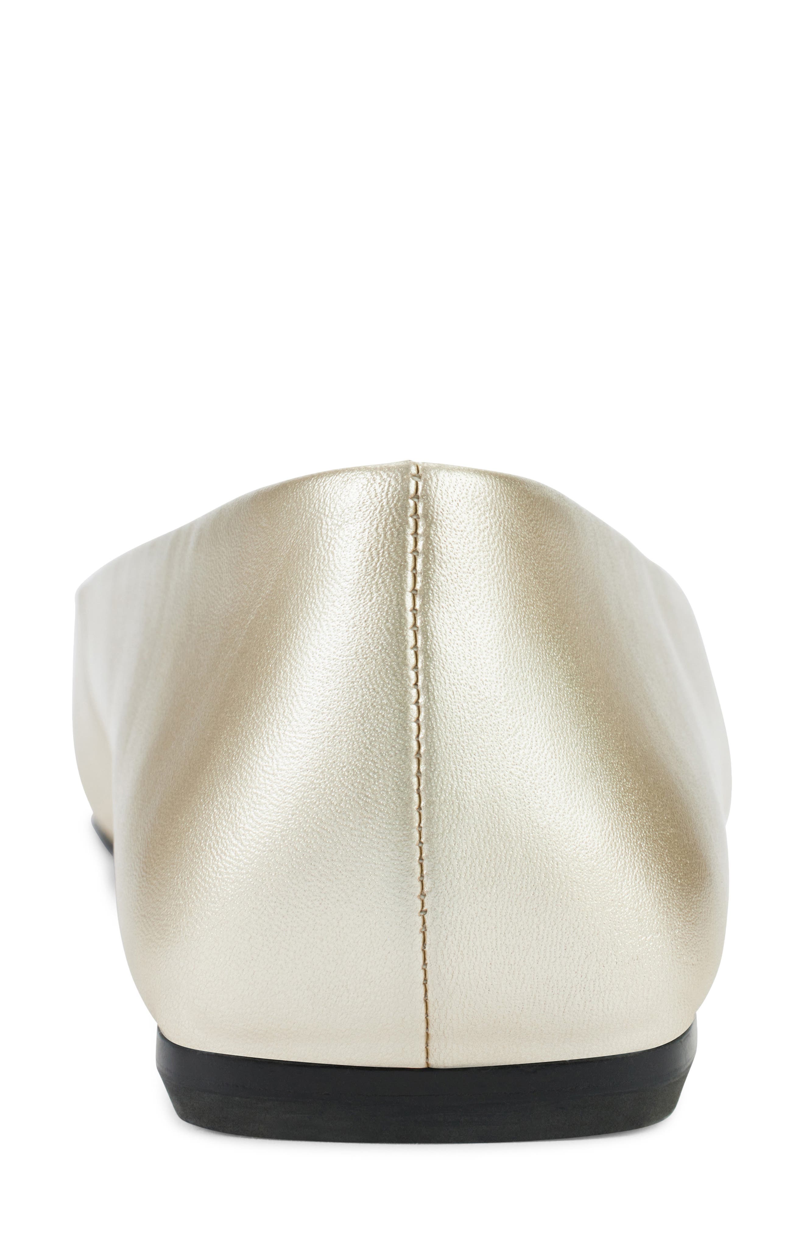 Kylee Ballet Flat, Alternate, color, WHITE GOLD