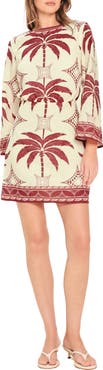 FLYING TOMATO Palm Print Minidress
