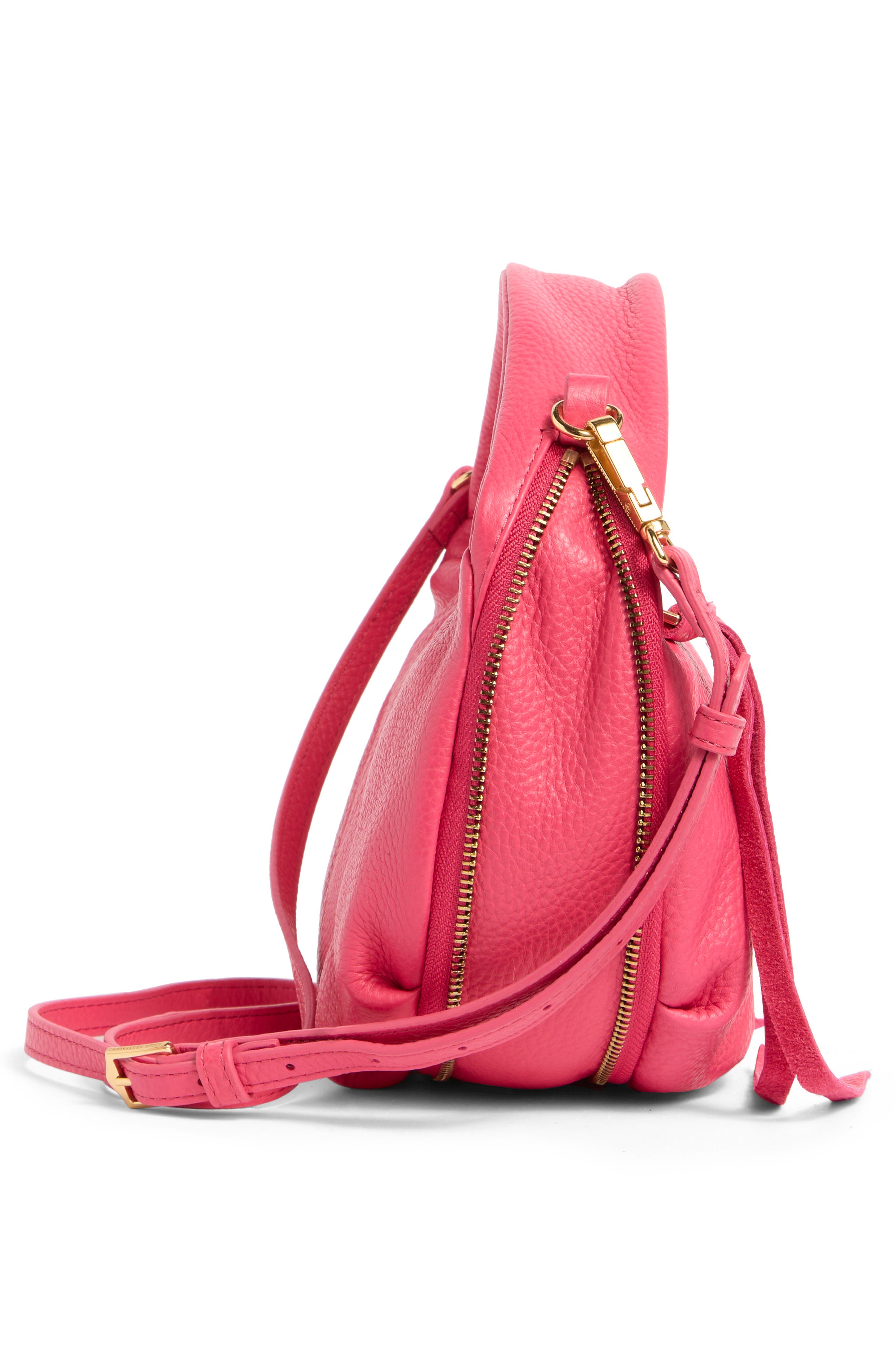 AIMEE Starlight Top Handle Leather Bag, Alternate, color, Raspberry Sorbet