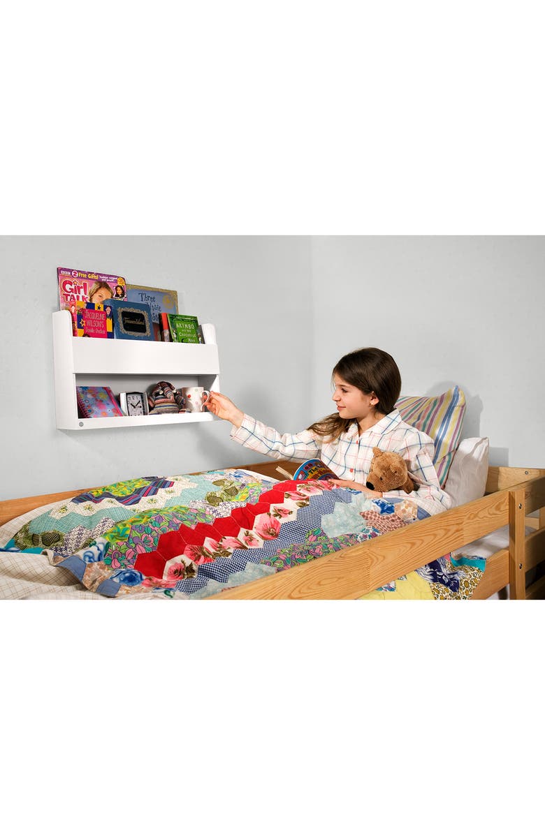 Tidy Books Bunk Bed Buddy Wall Shelf, Alternate, color, Natural