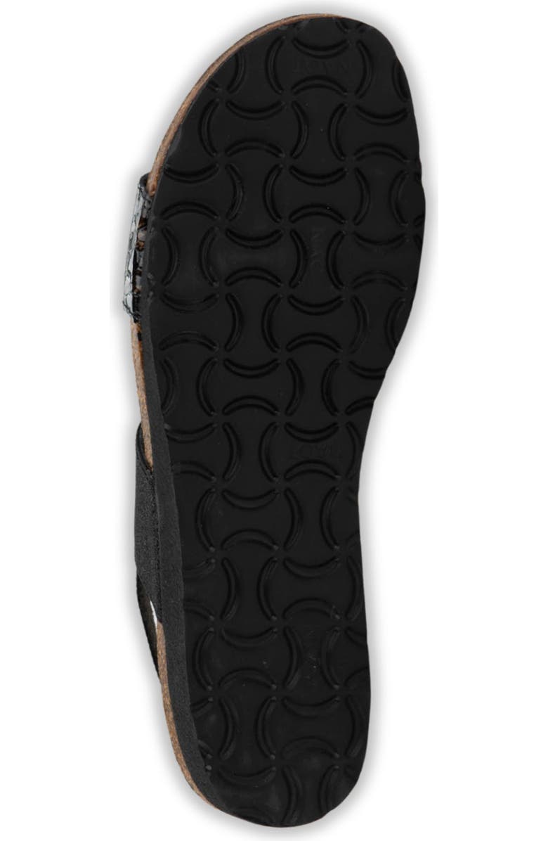 Naot Amy Slingback Sandal, Alternate, color, Reptile Patent/ Black