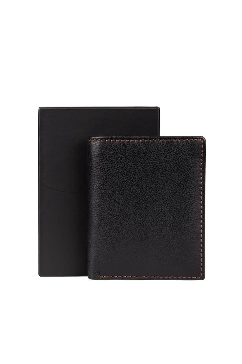 Men's Leather Wallet, Alternate, color, Black