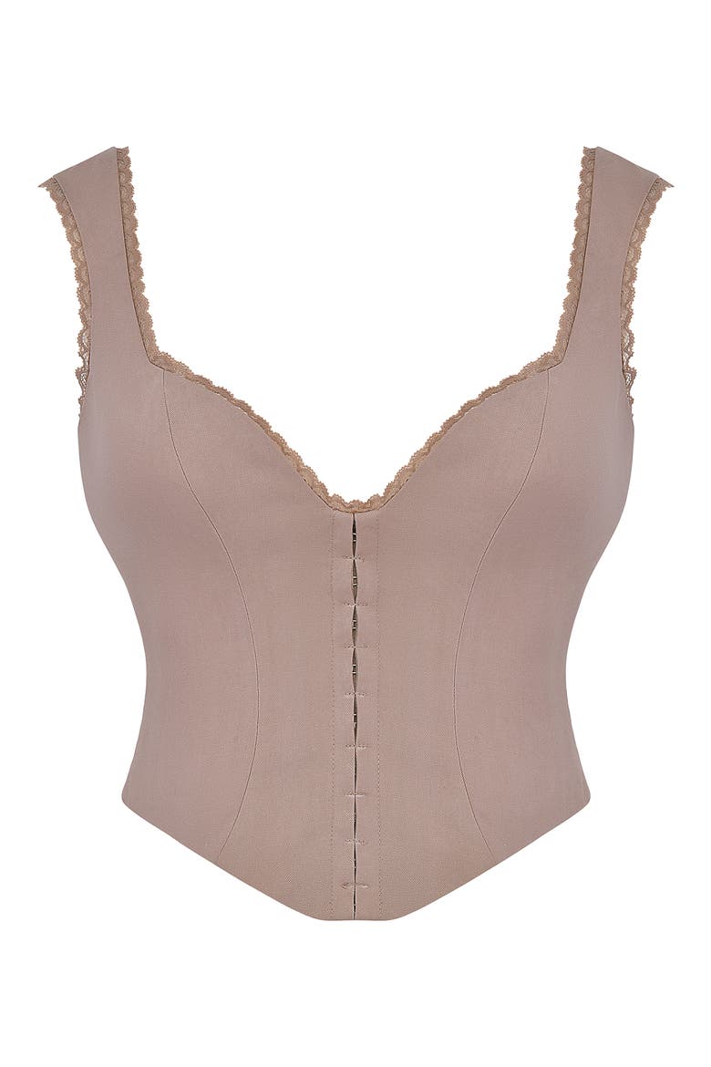 Robyn Corset Tank, Alternate, color, MUSHROOM