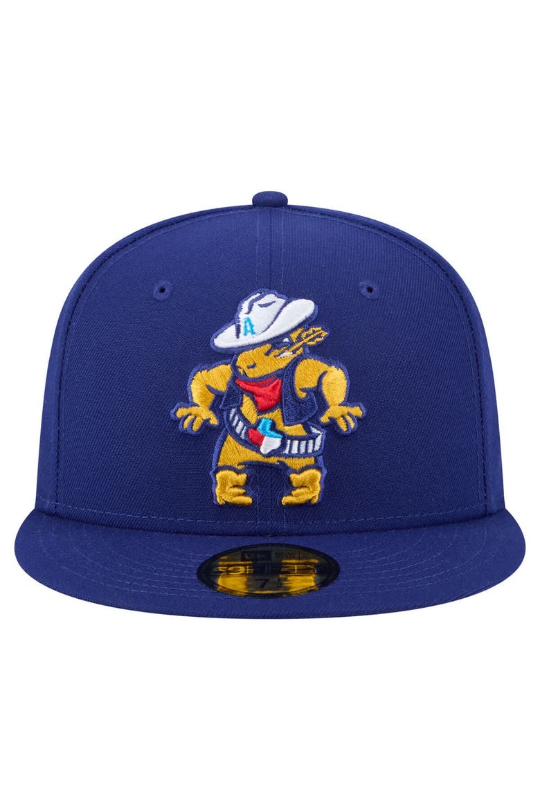 Men's New Era  Navy Amarillo Sod Poodles Authentic Collection 59FIFTY Fitted Hat, Alternate, color, Navy