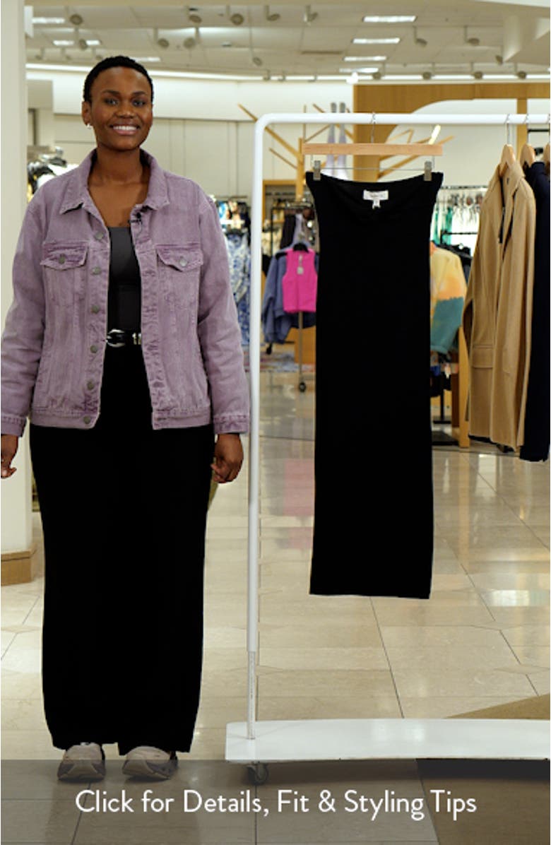 Lisette Strapless Rib Cover-Up Dress, sales video thumbnail