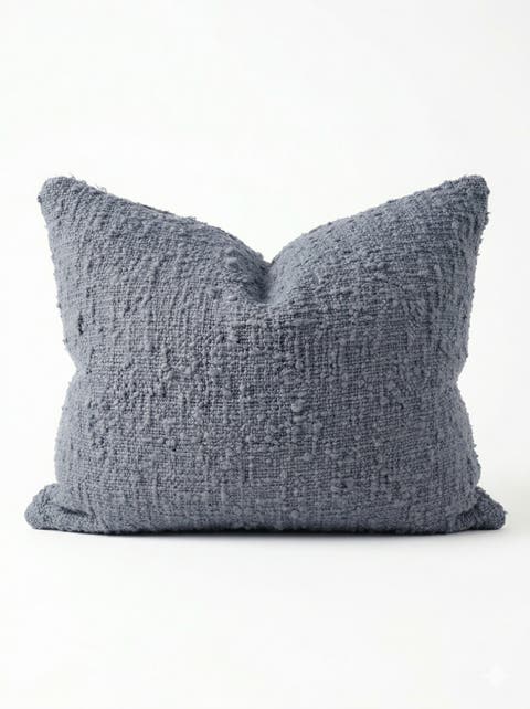 Cozy Cotton Boucle Lumbar Pillow with Down Alternative Insert