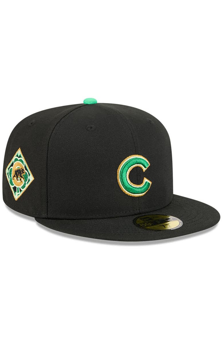 New Era Men's New Era  Black Chicago Cubs 2026 St. Patrick's Day 59FIFTY Fitted Hat, Main, color, Black
