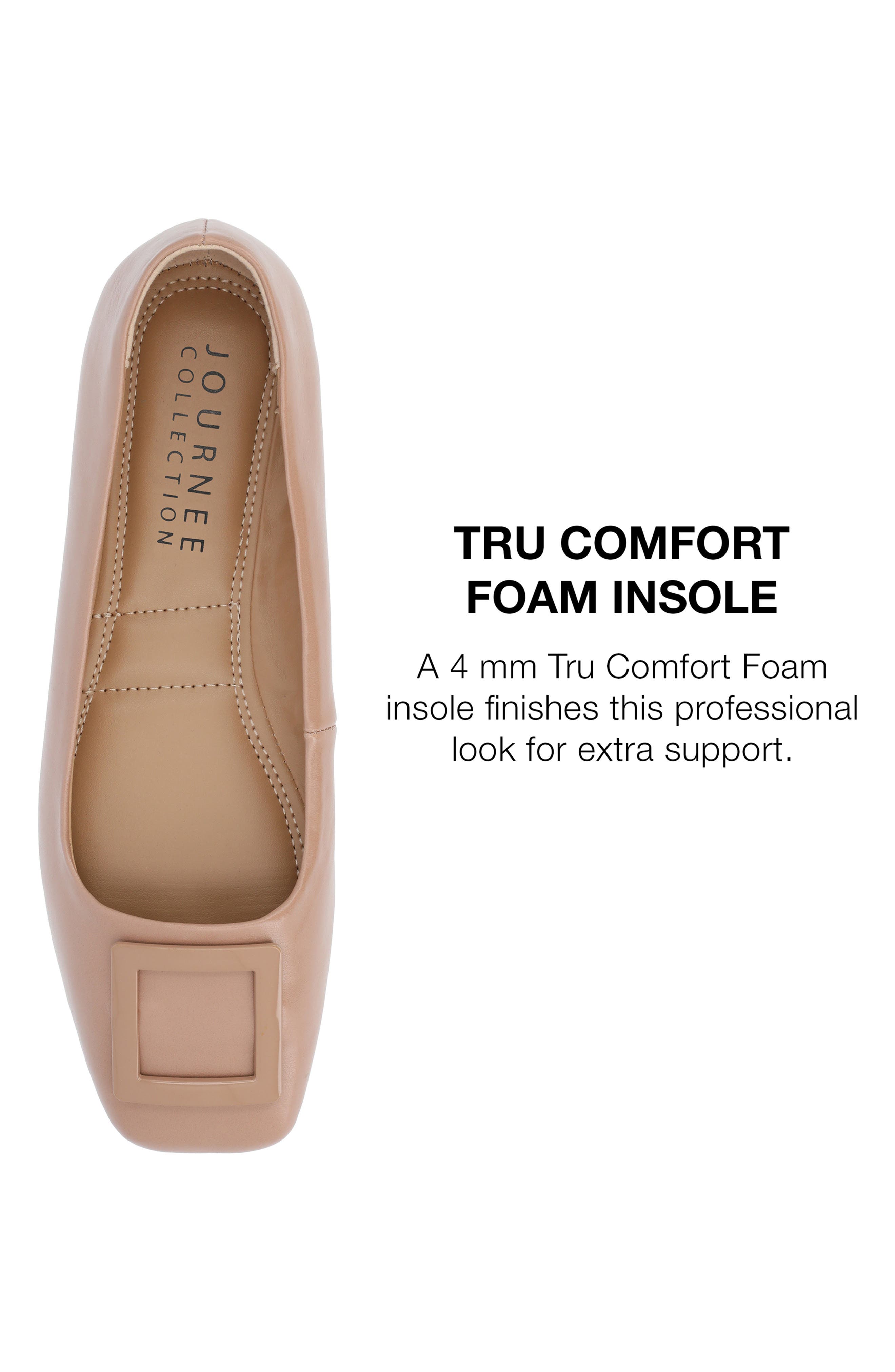 Zimia Square Buckle Flat, Alternate, color, TAN