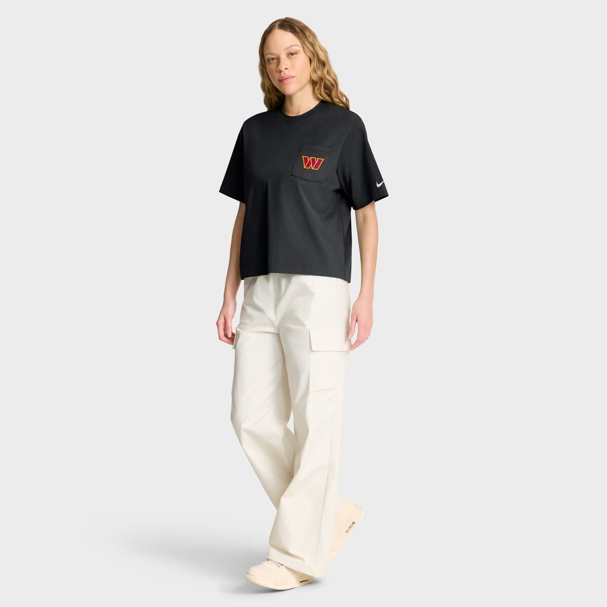 Nike Women's Nike Black Washington Commanders Rewind Pocket Boxy T ...