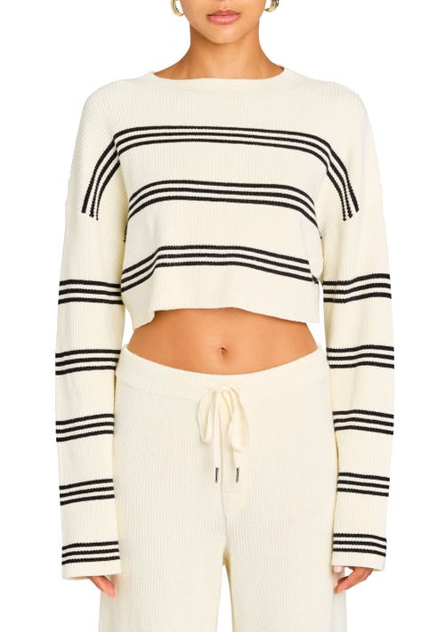 Ser.o.ya Sharlie Sweater In Eggshell/black