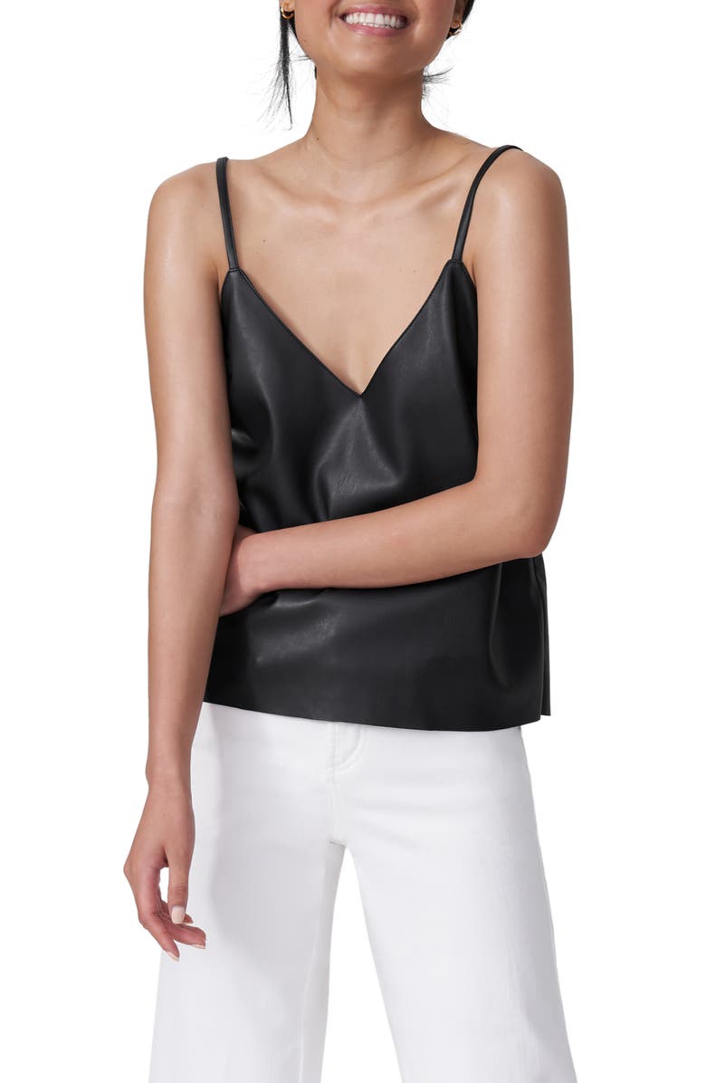 Universal Standard Fatima Faux Leather Camisole, Main, color,