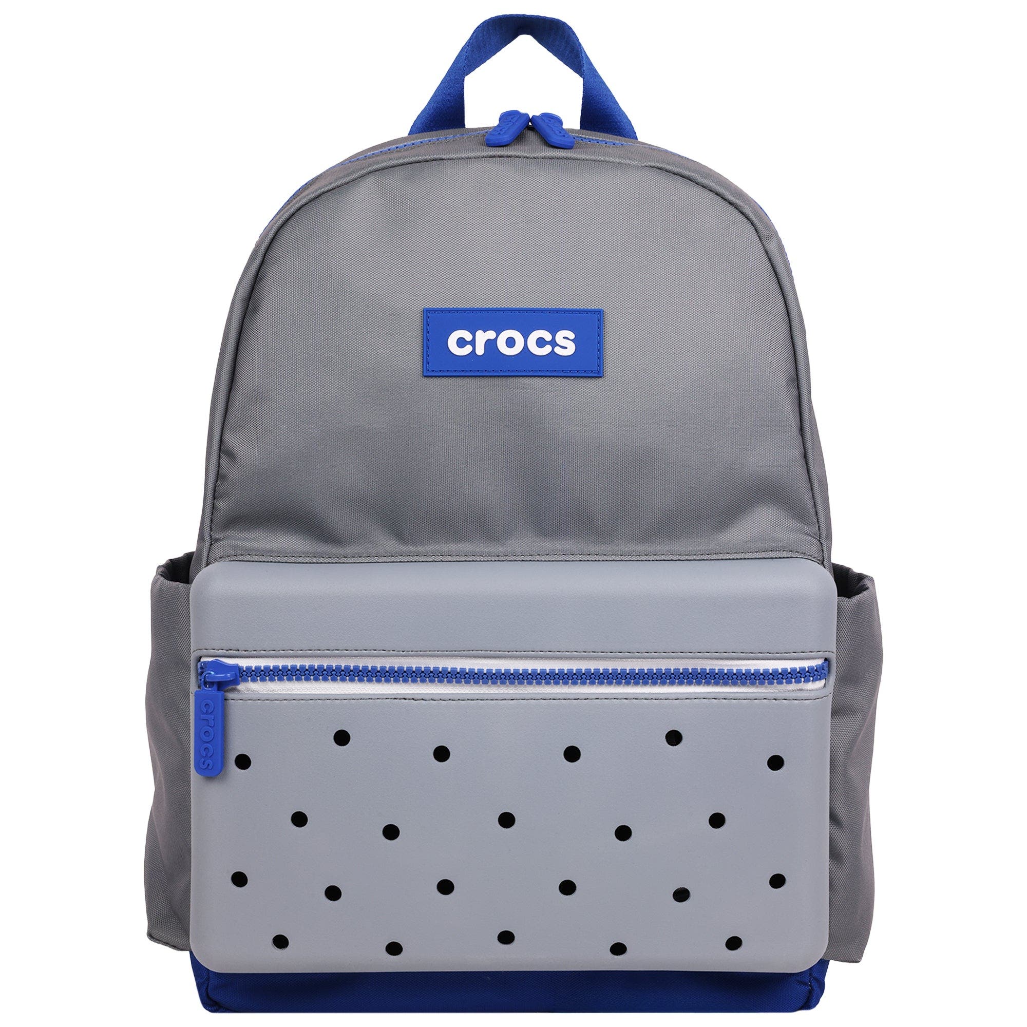 CROCS Lightweight Backpack with Molded Front Storage Pocket, Main, color, Grey/Multi