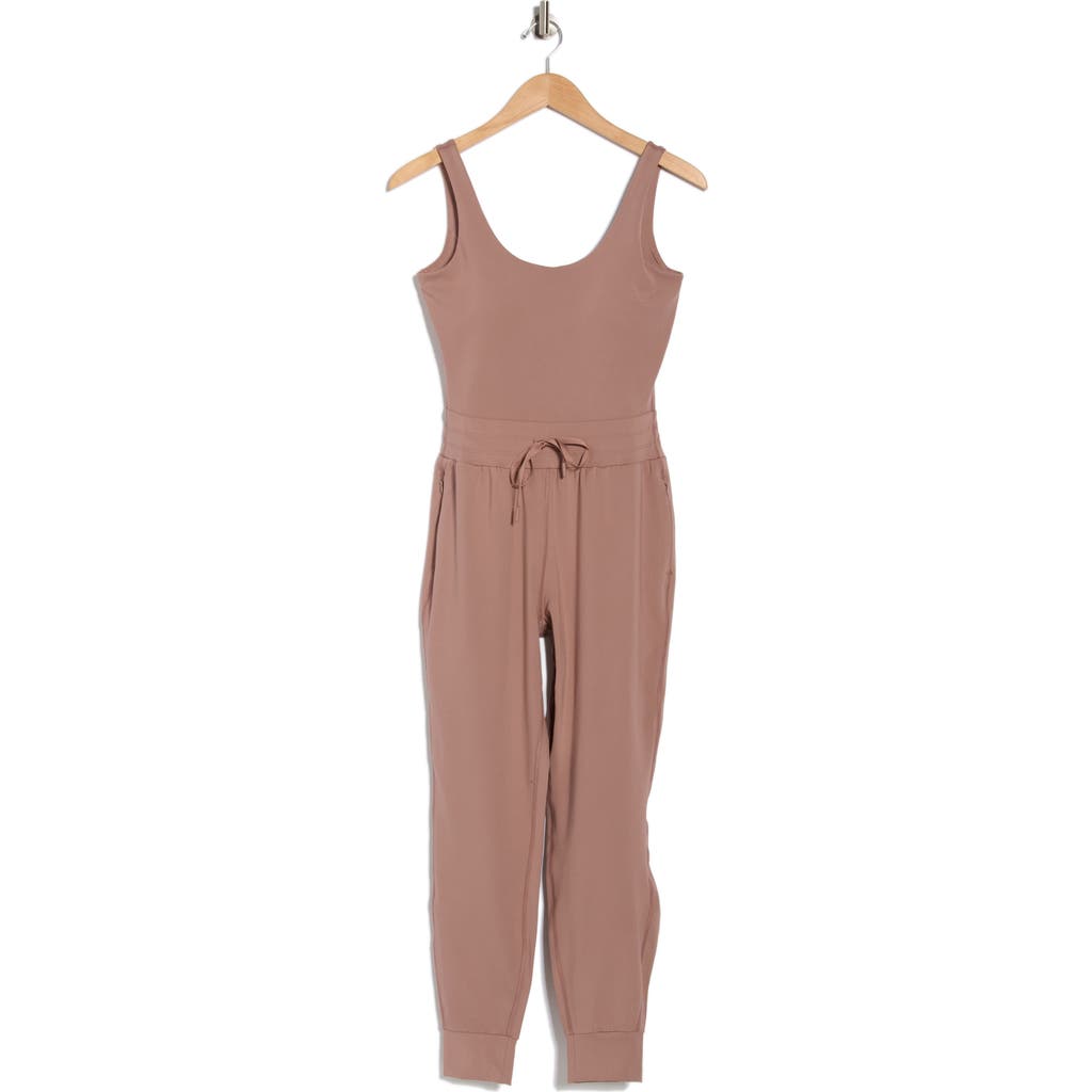 Yogalicious Lux Emmy Jumpsuit In Brown