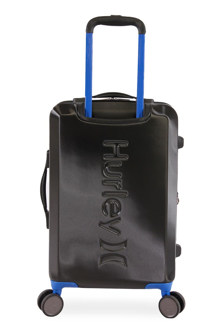 Wave 21" Hardshell Spinner Suitcase, Alternate, color, BLACK/ BLUE
