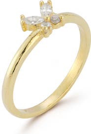 GLAZE JEWELRY Cubic Zirconia Butterfly Ring