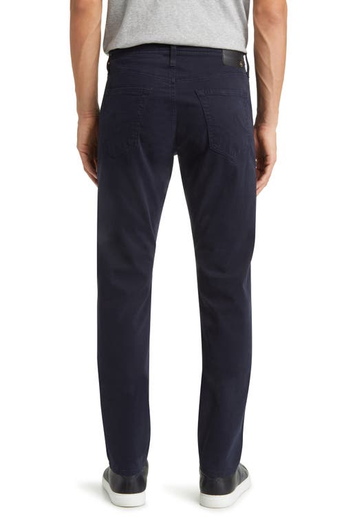 Ag Everett Slim Brushed Cotton Twill Straight Leg Jeans In Blue
