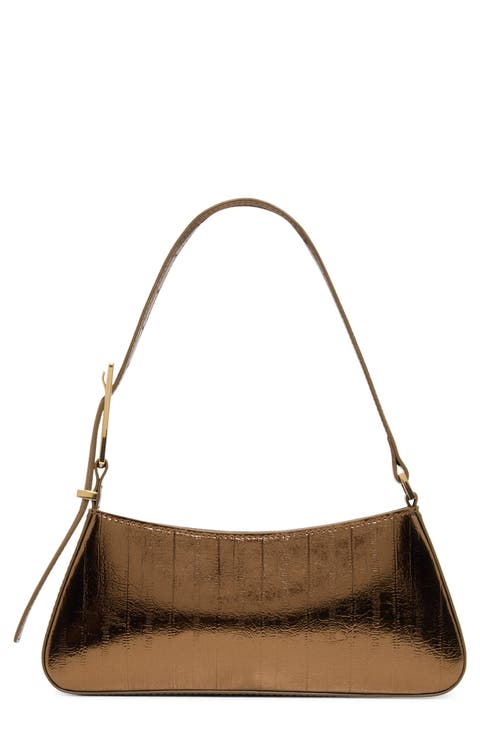 Jabellee Faux Leather Baguette Shoulder Bag