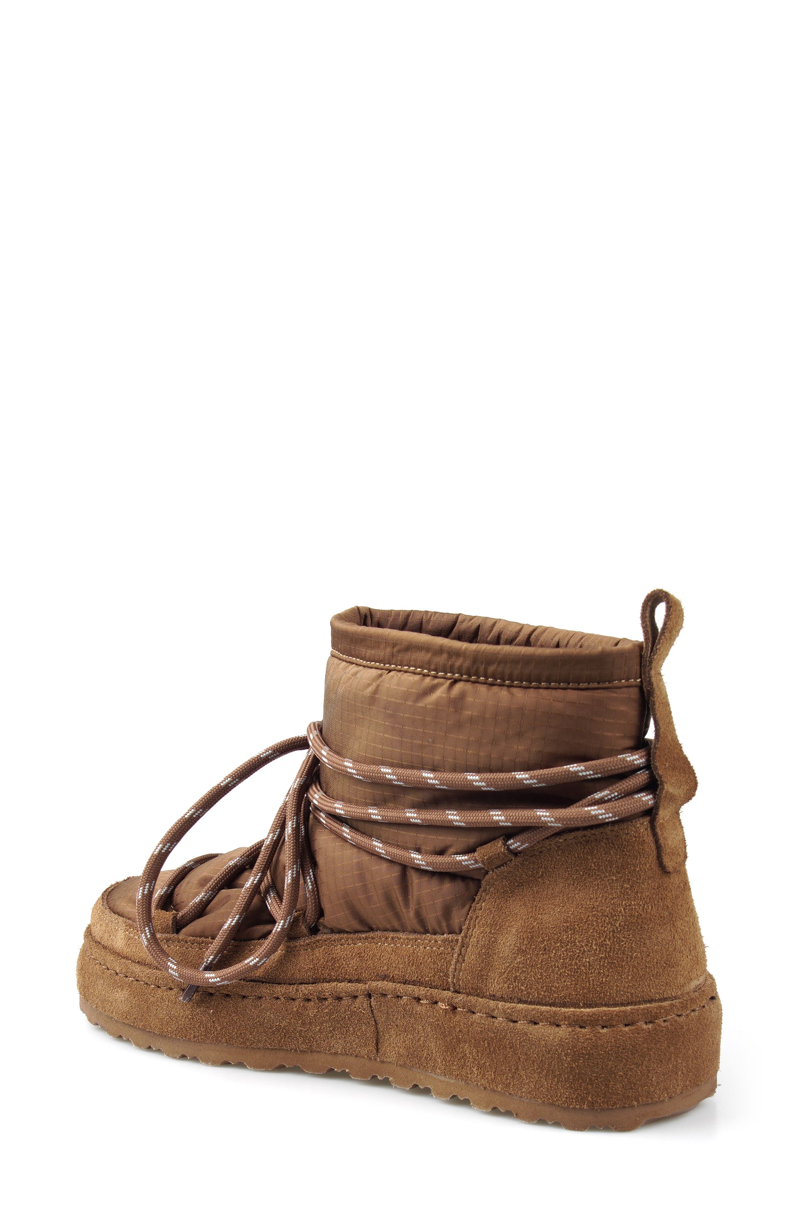 Lace-Up Bootie, Alternate, color, TAN SUEDE